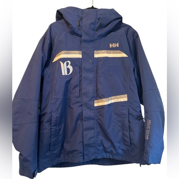 Helly Hansen Jackets & Blazers - Helly Hansen Blue Ski Jacket with Reflective Stripes, womans